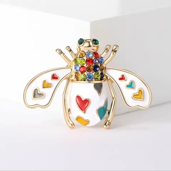 Colorful Bee Brooch - Picture 5 of 5